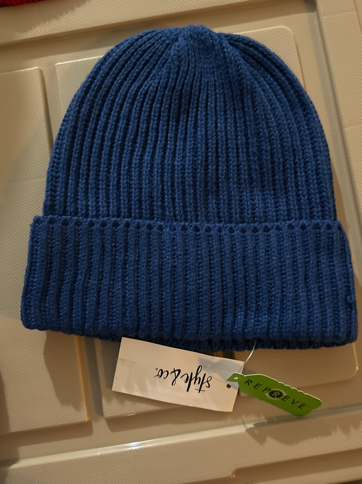 Style Co Solid Cuffed Beanie Blue ONE SIZE
