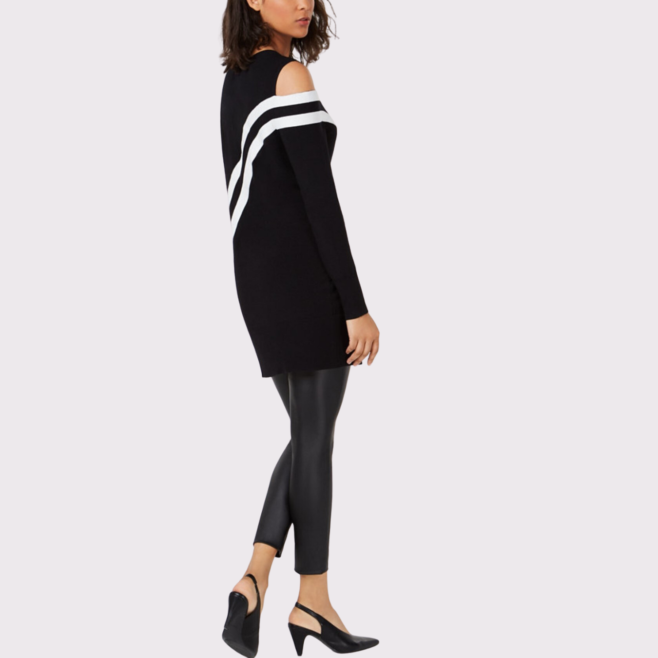 Asymmetric Striped Tunic Top