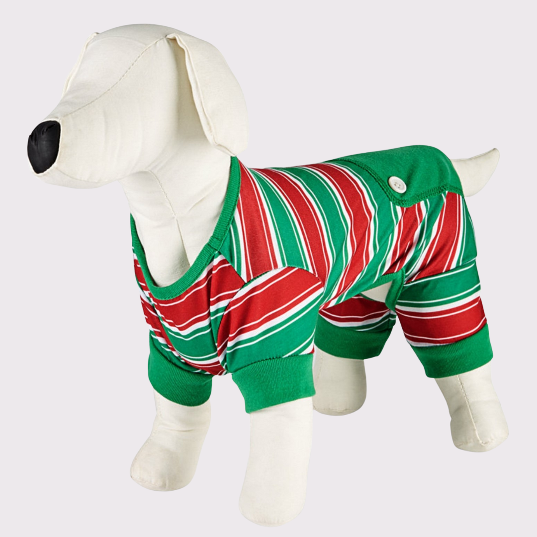 Stripe Holiday Pet PJ