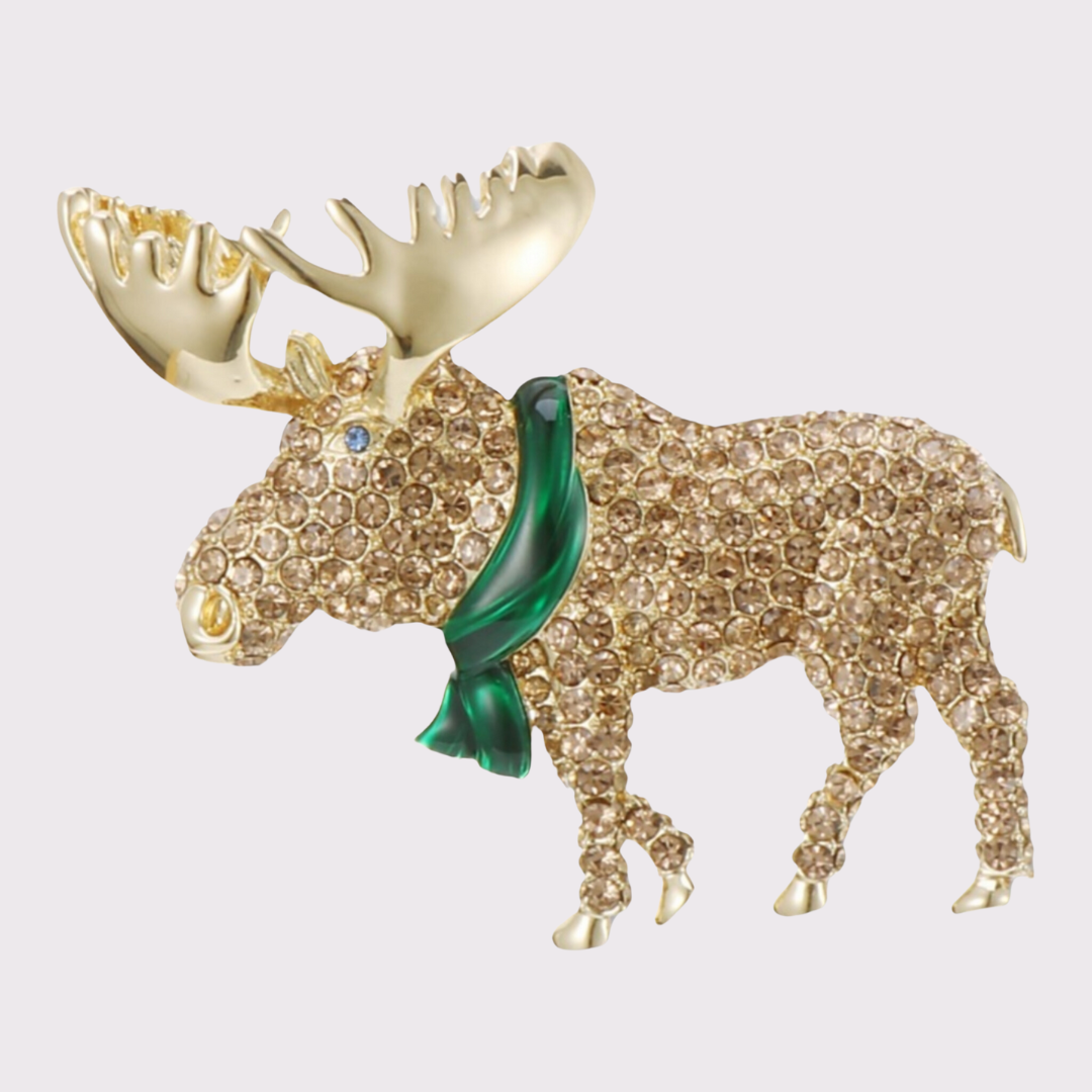 دبوس موس مرصع بالذهب