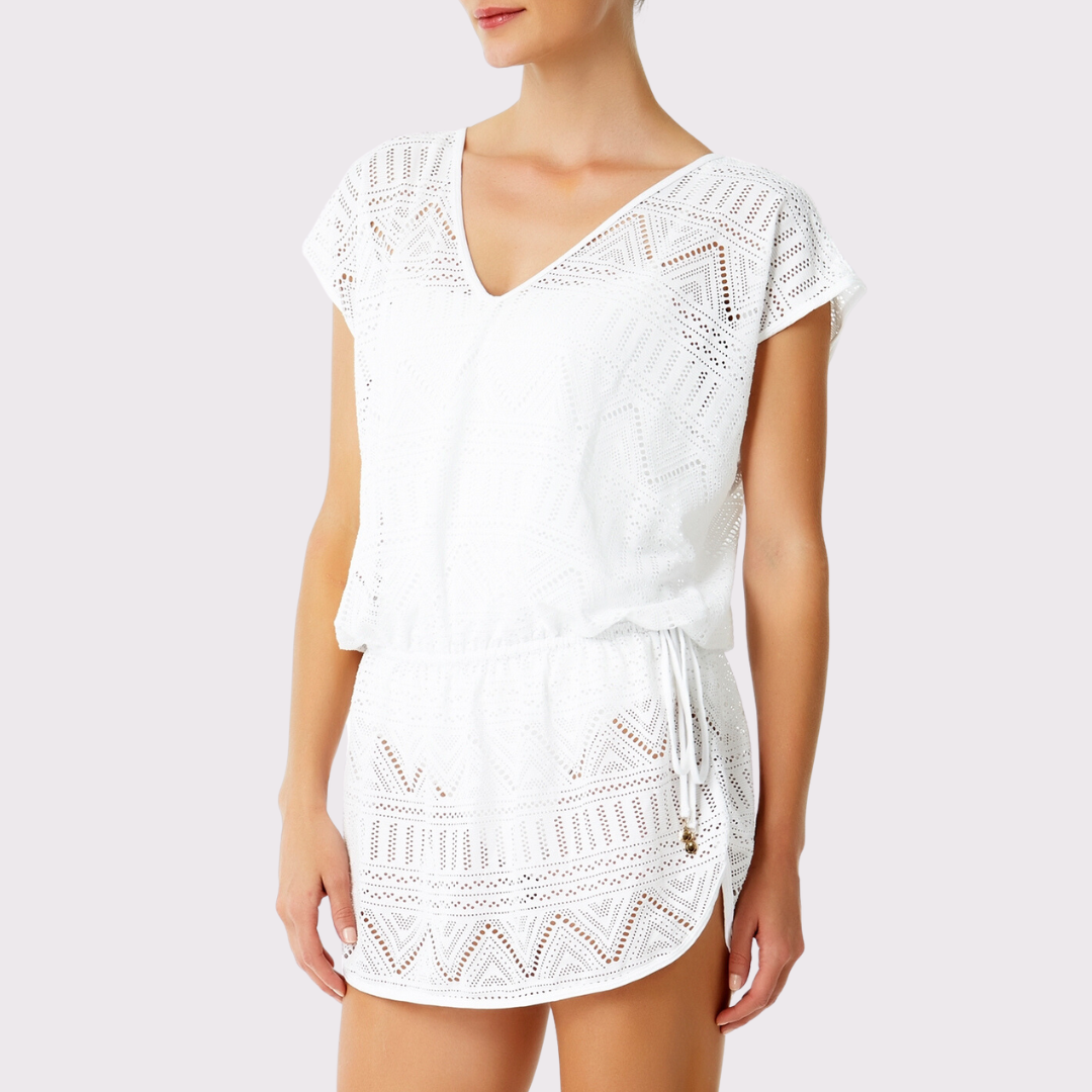 CROCHET ALL DAY White Cover-up