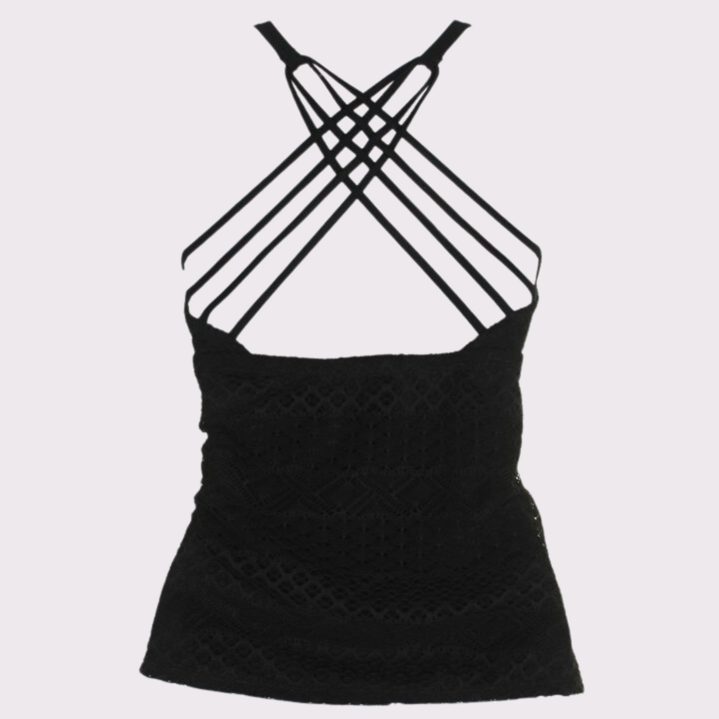 Crochet Strappy Tankini Top