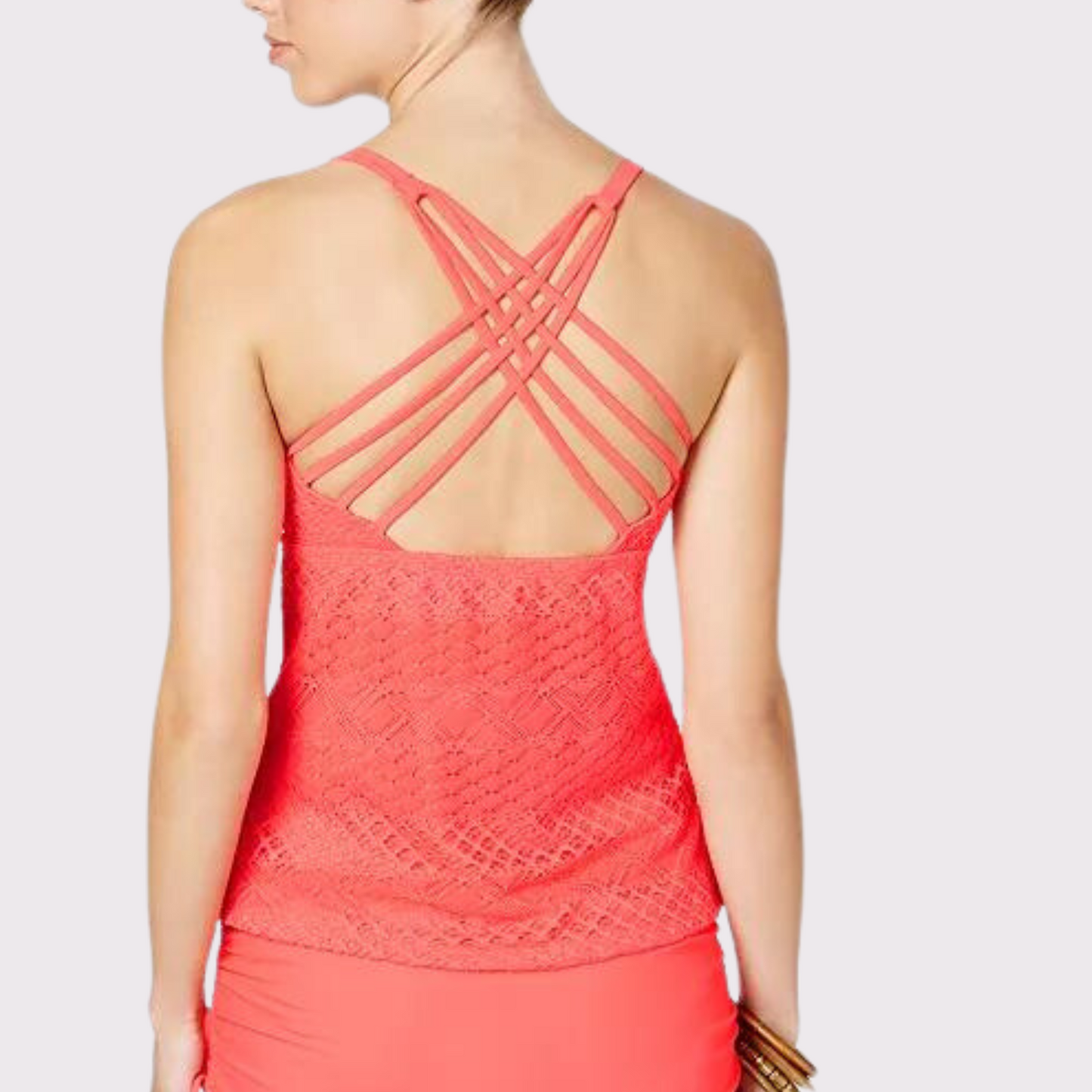 Crochet Strappy Tankini Top