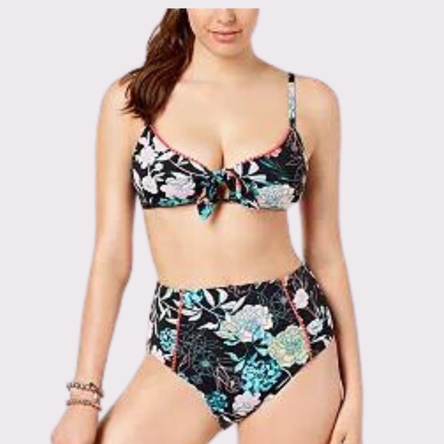 Tie Front Bralette Bikini Top