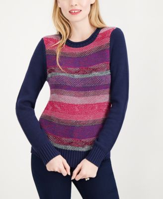Striped Crew-Neck Sweater