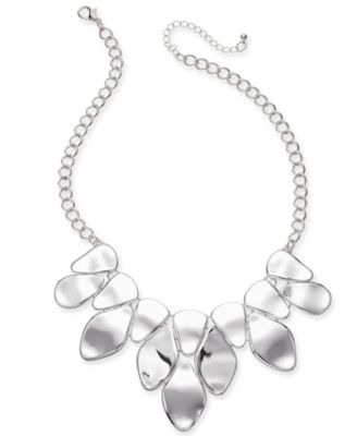 Style Co Silver-Tone Sculptural Stateme Silver