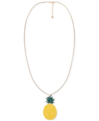 Alfani Gold-Tone Colored Pineapple Lo Gold