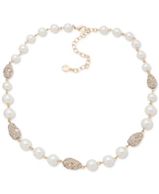 Anne Klein Gold-Tone Imitation Pearl Cr Pearl No Size