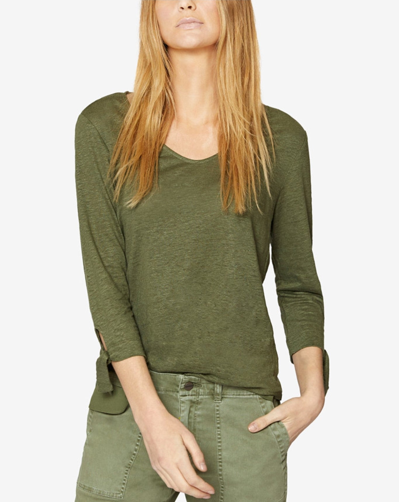 Sanctuary City Tie-Sleeve Top