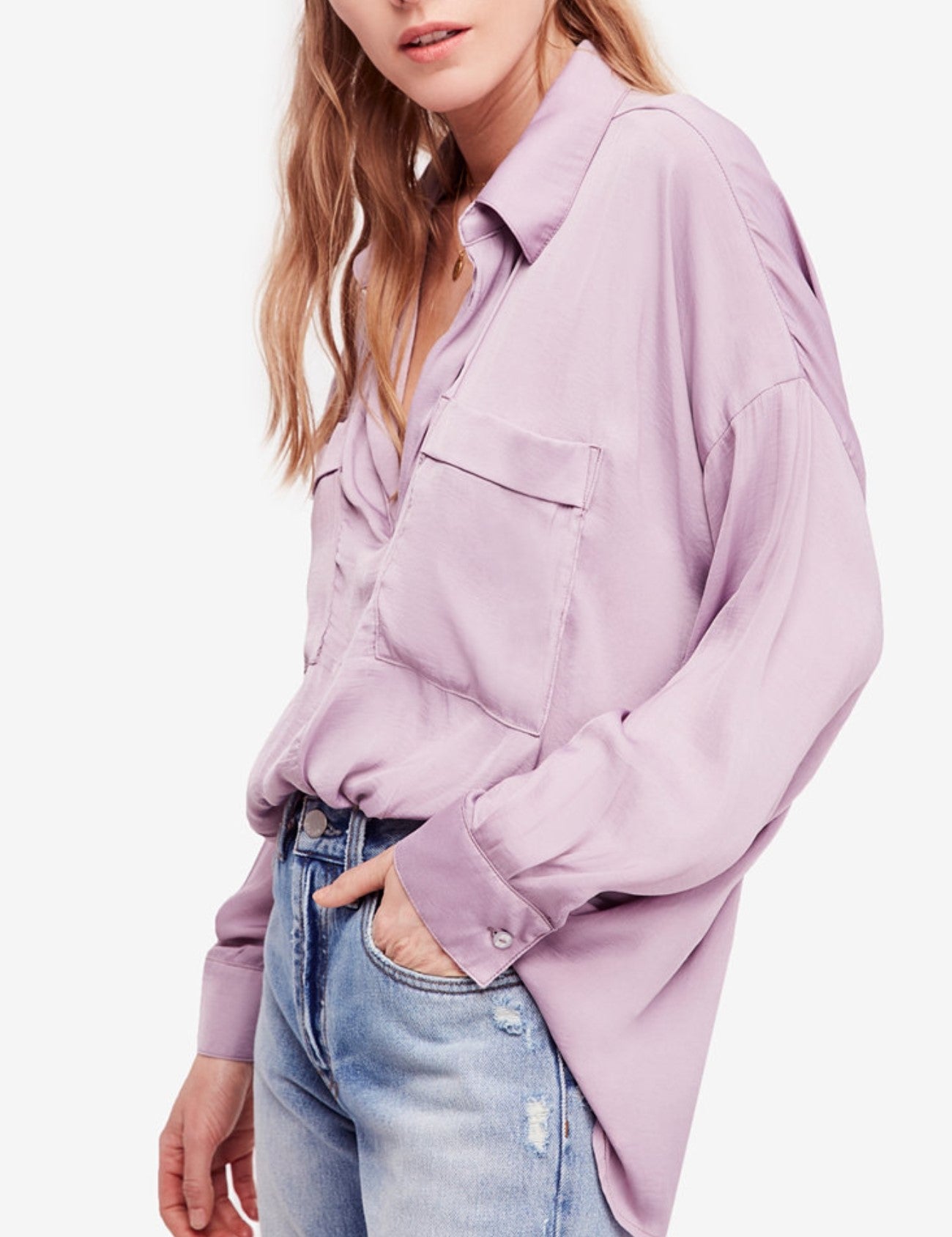 Free People Starry Dreams V-Neck Blouse