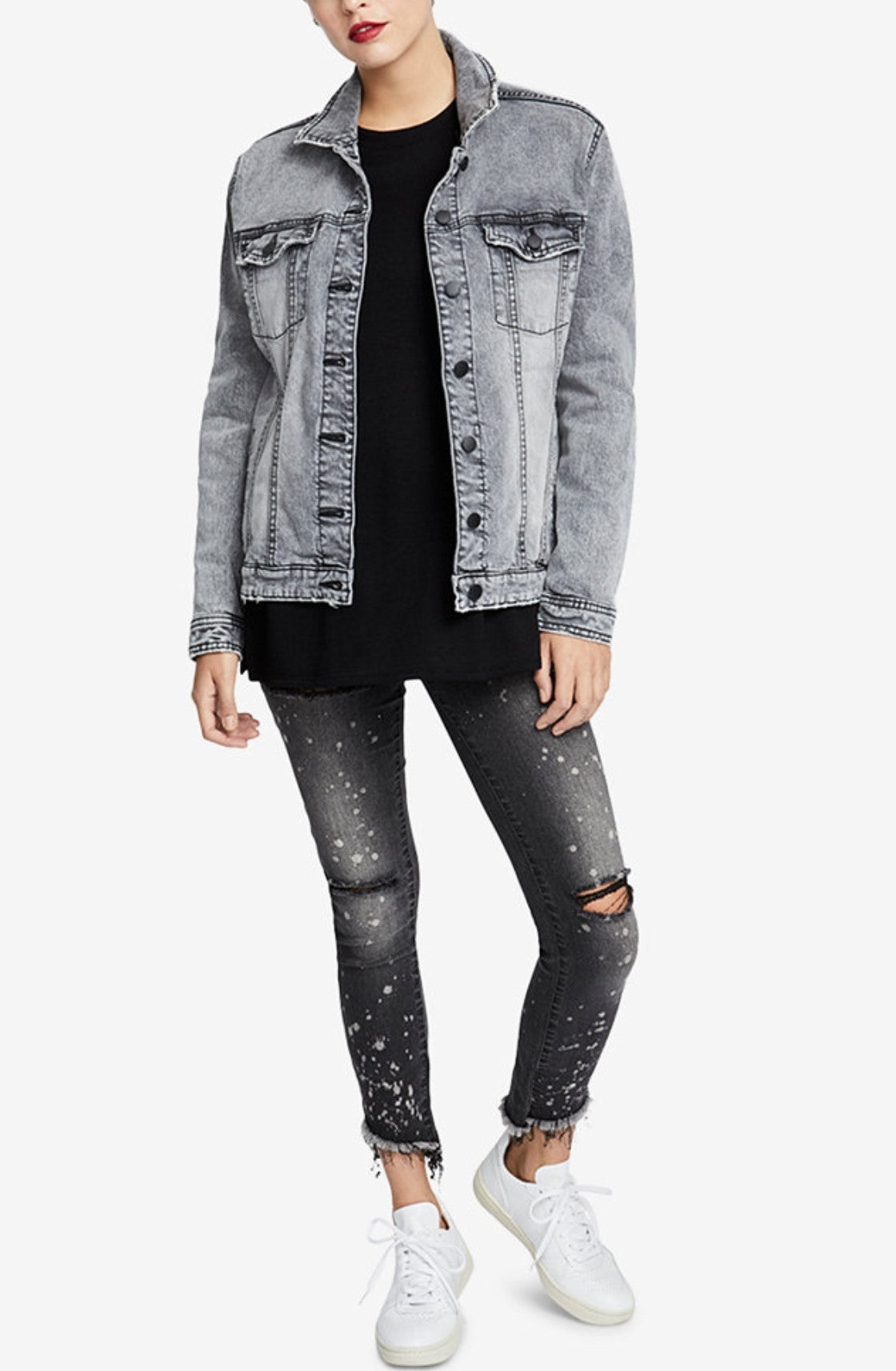 RACHEL Rachel Roy Denim Trucker Jacket,