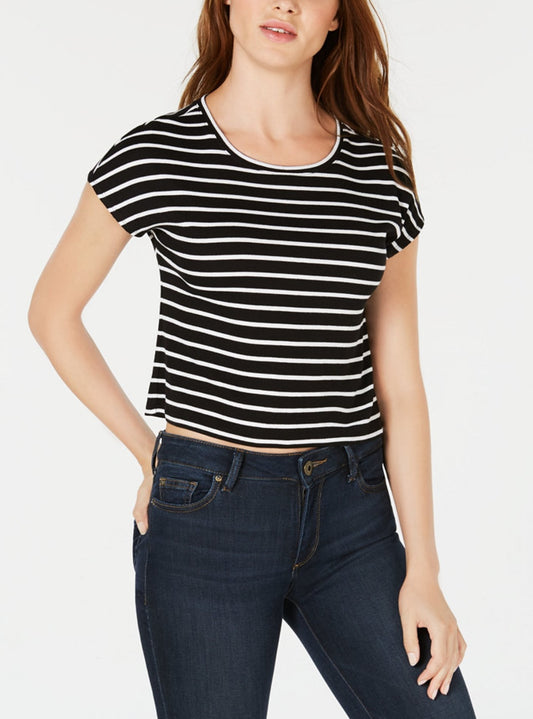 Bar Ill Striped Cropped T-Shirt