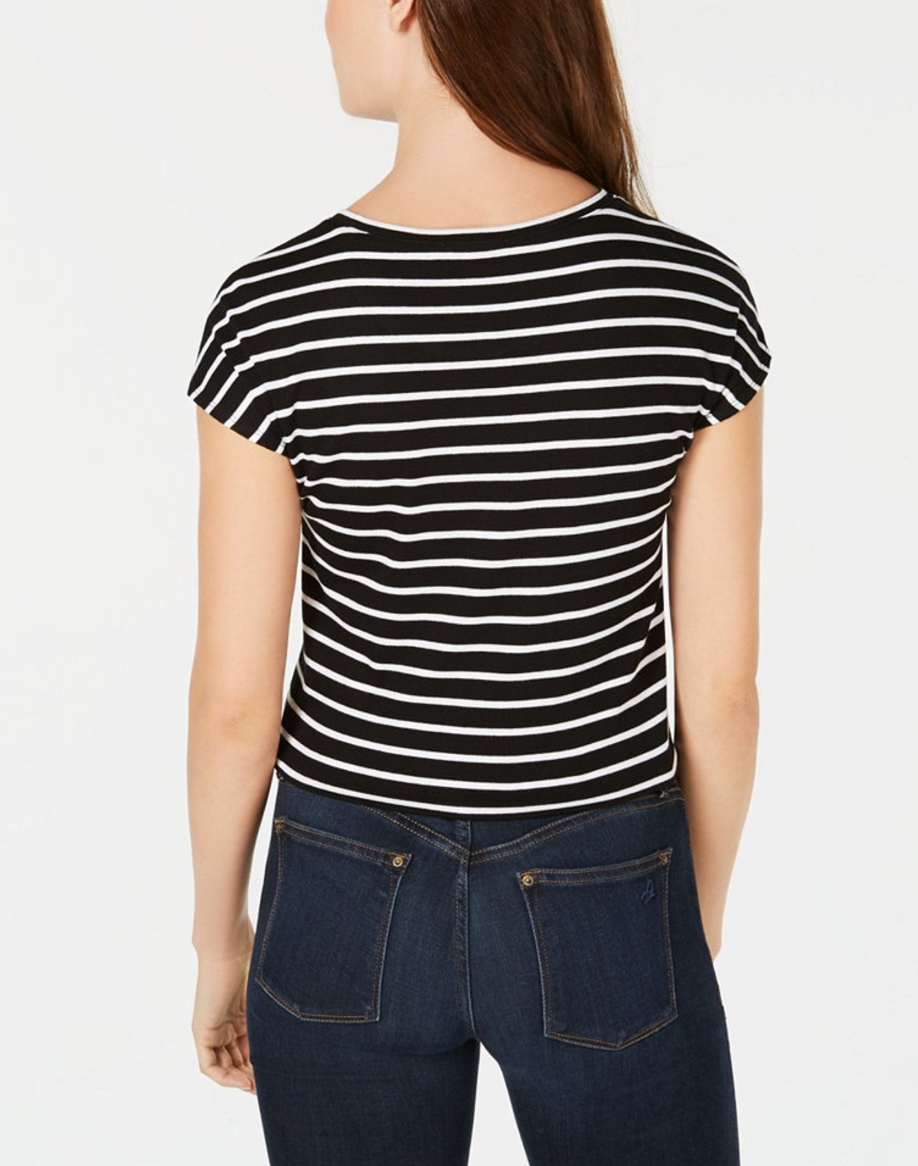 Bar Ill Striped Cropped T-Shirt