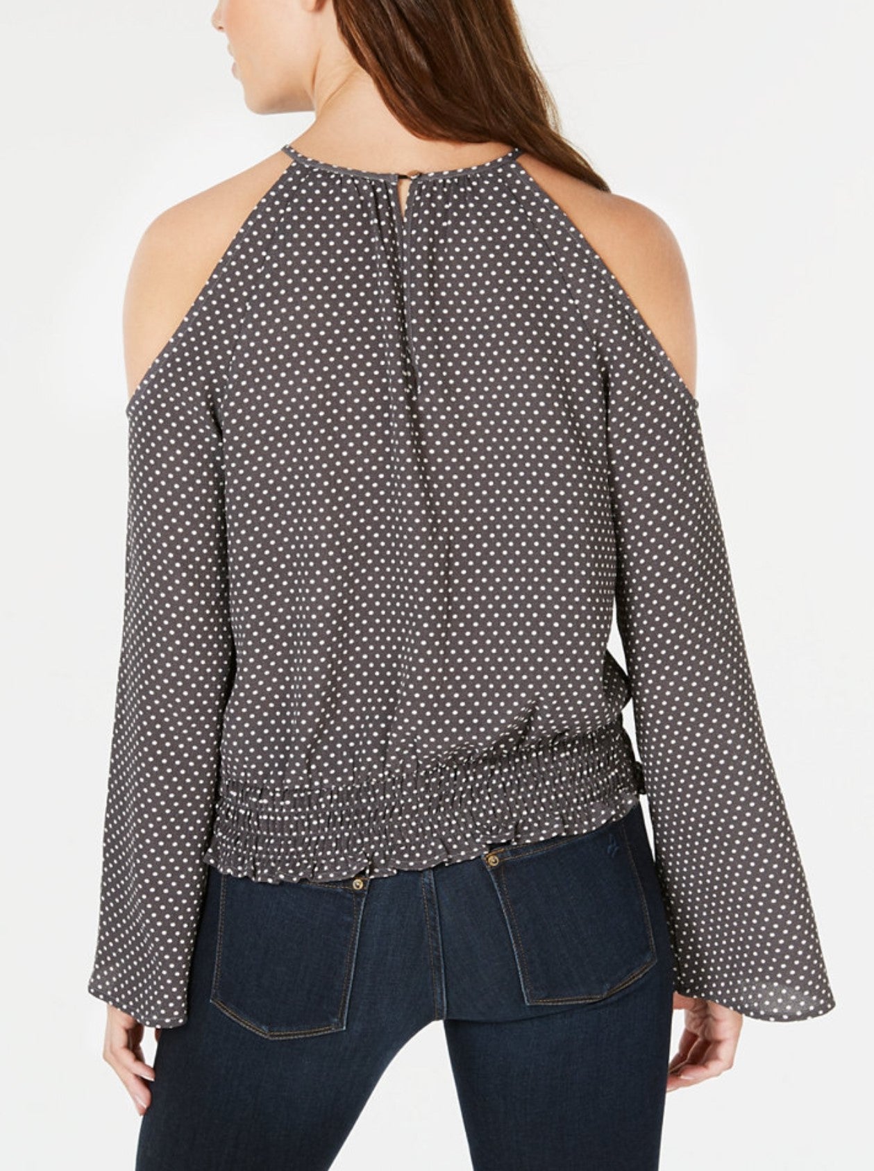 Bar Ill Printed Cold-Shoulder Top