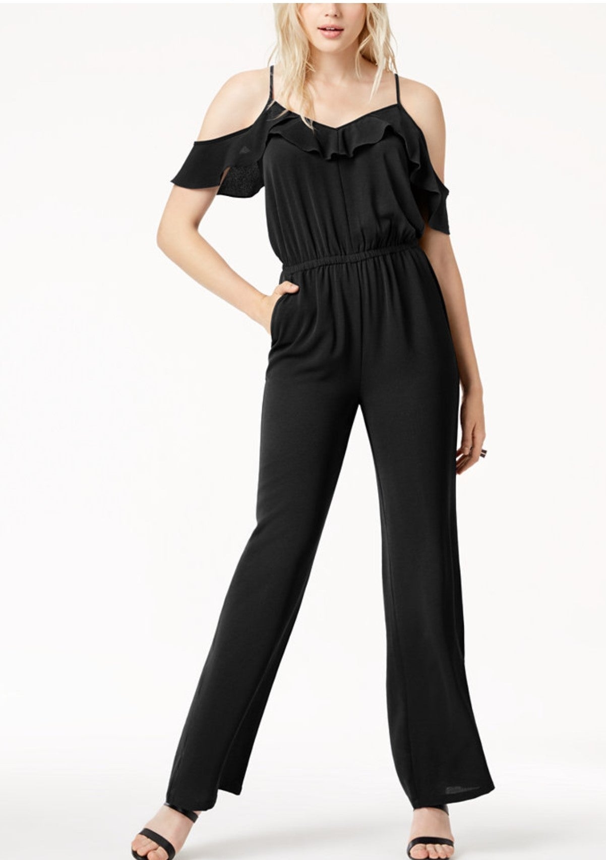 Bar Ill Cold-Shoulder Jumpsuit