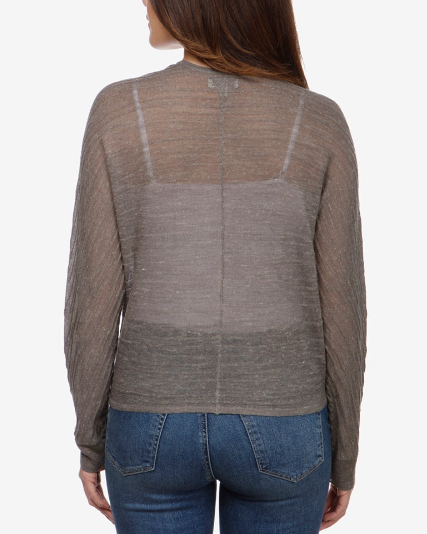 Lucky Brand Long-Sleeve Tie-Hem Cardigan