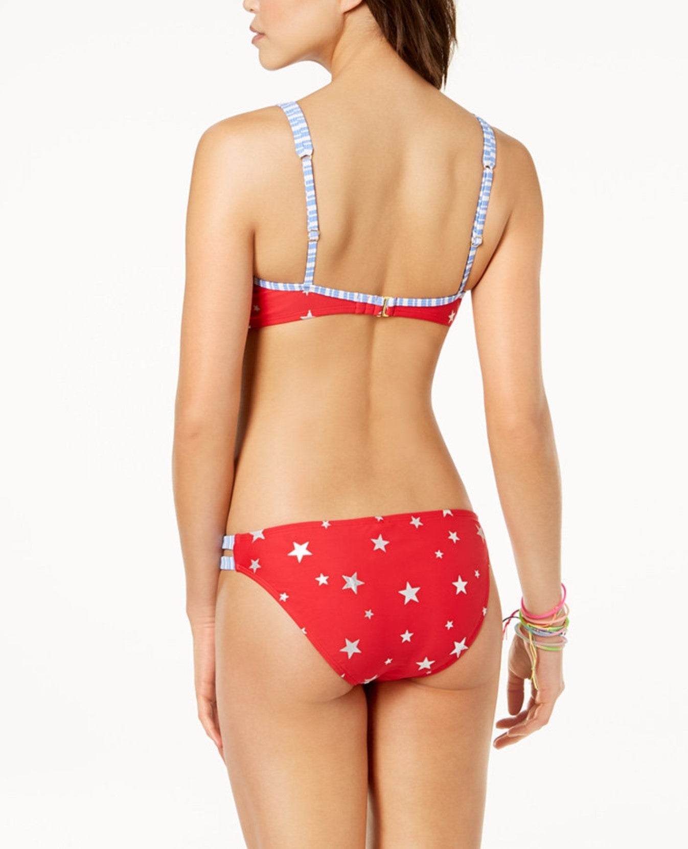 California Waves Juniors' Americana Keyhole Bikini Top