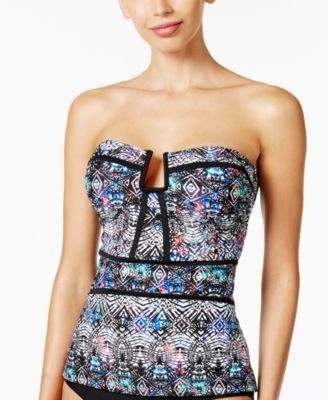 Island Escape Summer Exodus Tribal-Print Tankini top