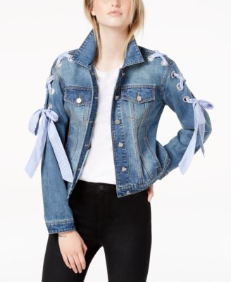 JKT LACEUP DENIM