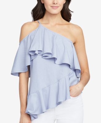 ONE SHOULDER FRILL TOP