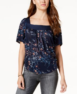 PRINTED FLORAL TOP
