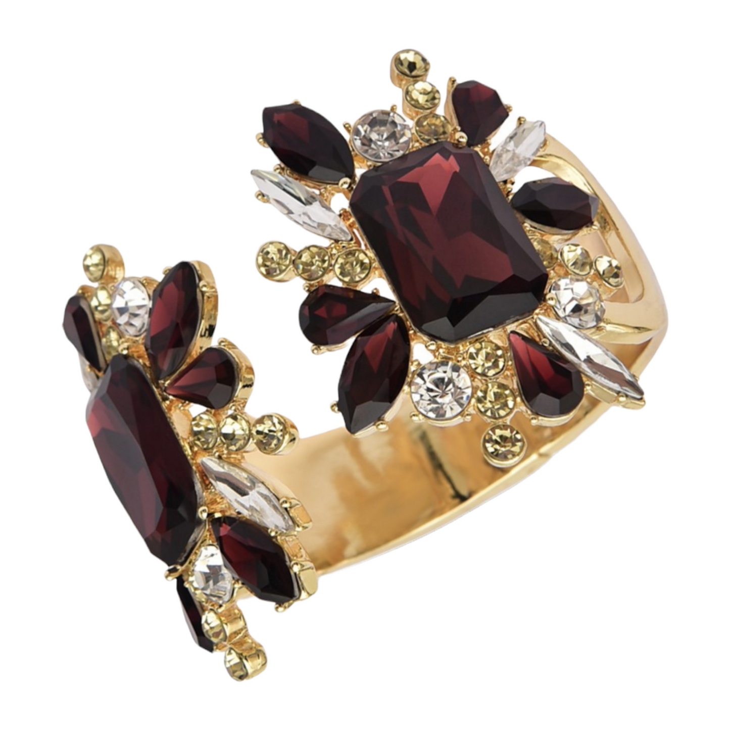 INC International Concepts Gold-Tone Multi Stone Cuff Bra MultiMisa Hylton for INC Gold-Tone Multi Stone Cuff Bracelet
