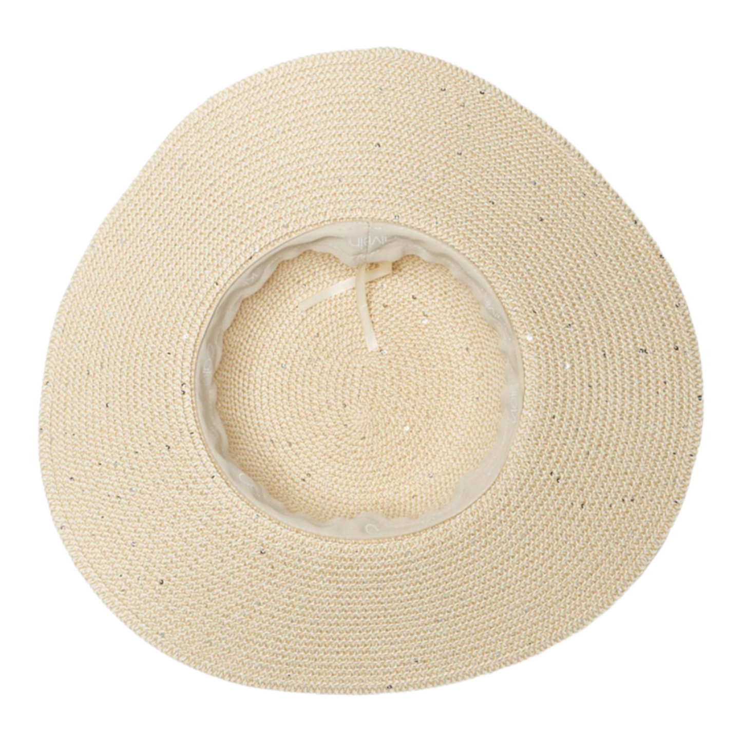 مجموعة هدايا قبعة من القش المزينة بالترتر وحقيبة حمل