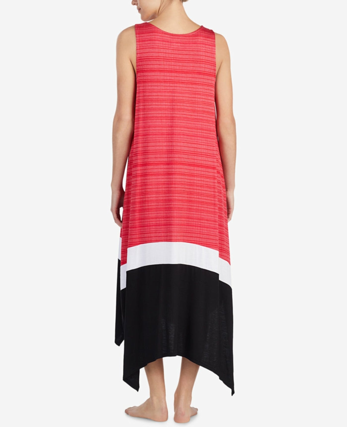 Sleeveless Contrast-Panel Nightgown