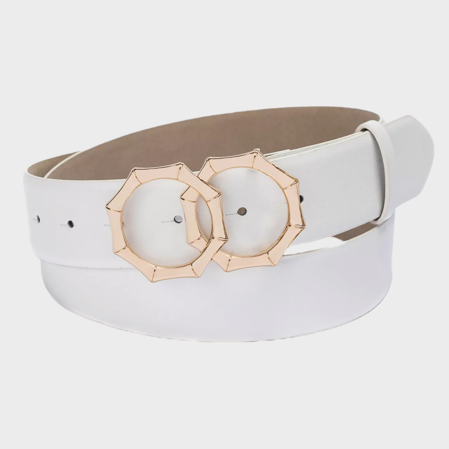 Double-Circle Bamboo-Buckle Belt, Created for Macy's