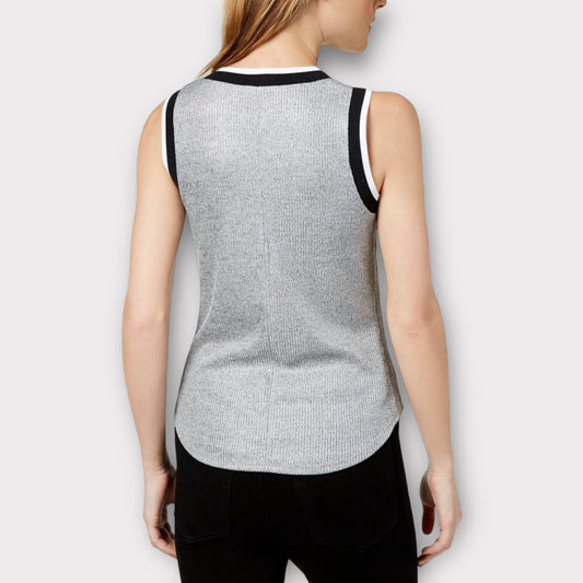 Ribbed Varsity Tank Top