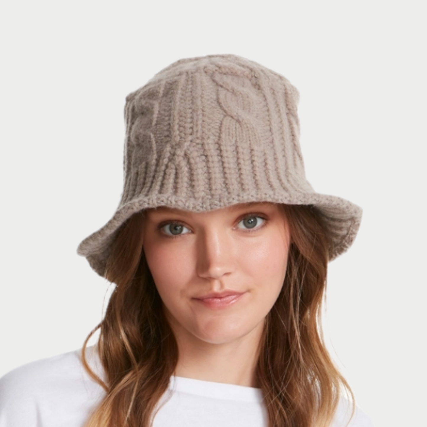 Cable-Knit Bucket Hat