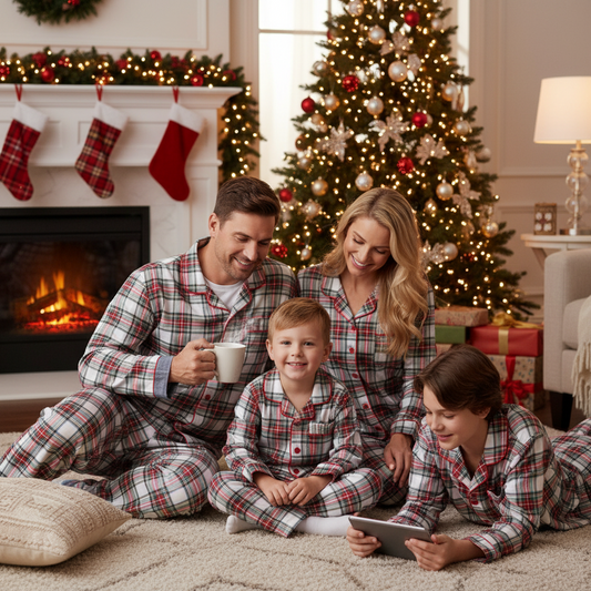 Stewart Plaid Holiday Family PJ