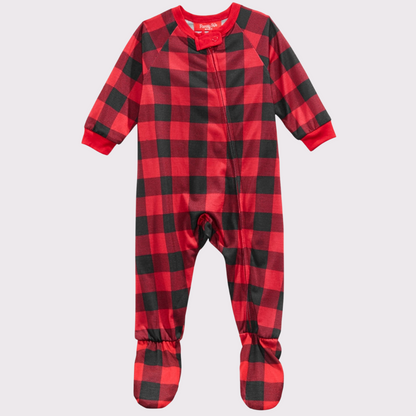 Buffalo Plaid Footed Infants Holiday's PJ