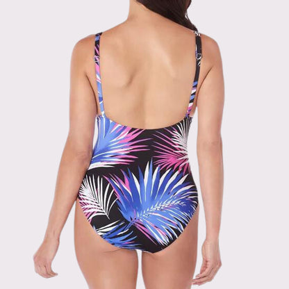 Plunging One-Piece Swimsuit