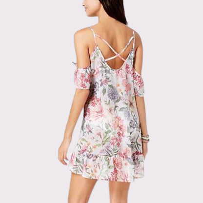 Strappy Cold-Shoulder Cover-Up