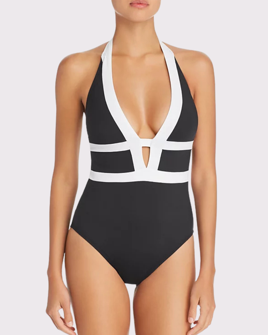 Modern Muse Solid Plunging Tummy control