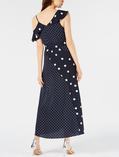 Bar Ill Mixed Dot-Print Maxi Dress