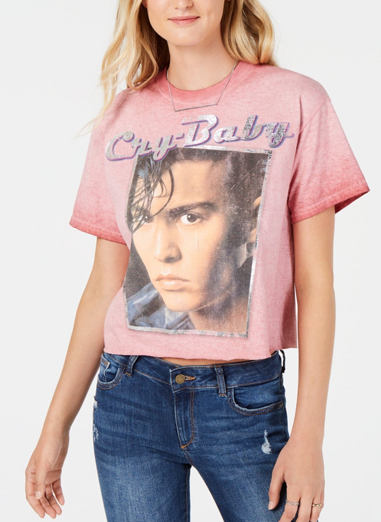 Cotton Cry-Baby-Graphic T-Shirt