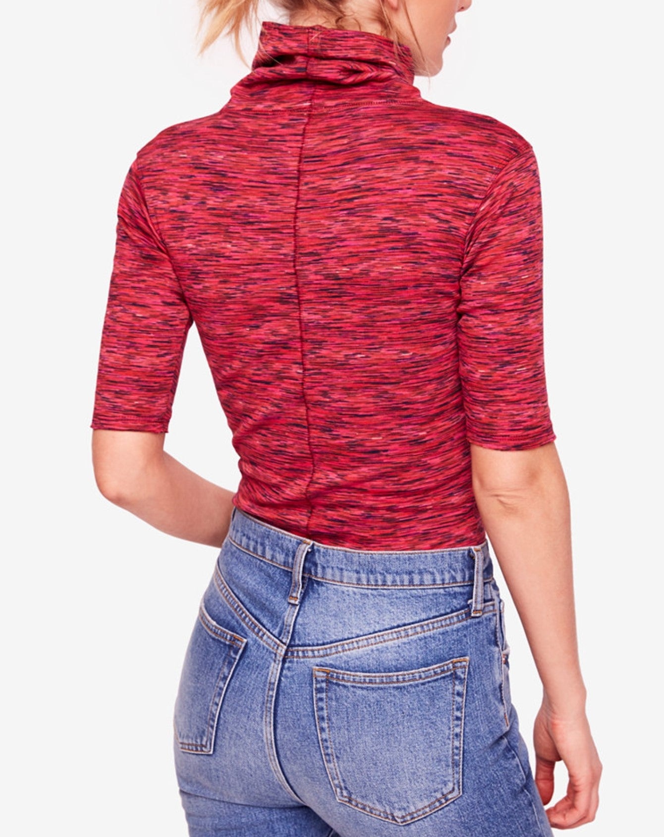 Free People Sunshine Space-Dyed Turtleneck Top