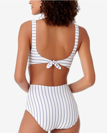 Beach Bunny Striped Cutout One-Piece Swimsuit
