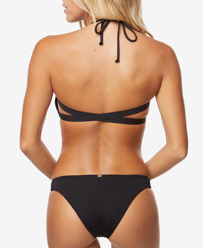 O'Neill Juniors' Salt Water Solids Strappy Bandeau Bikini Top