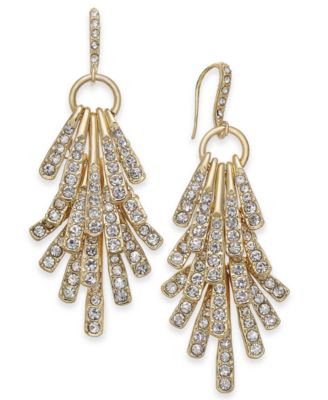 Stick Shaky Chandelier Earring Gold