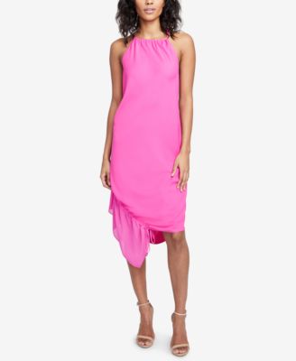 Santorini Drawstring-hem Dress Party Pink