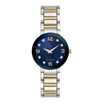 Women's 1 / 10 Ct. Diamond Accent Two-Tone Stainless
Steel Bracelet Watch