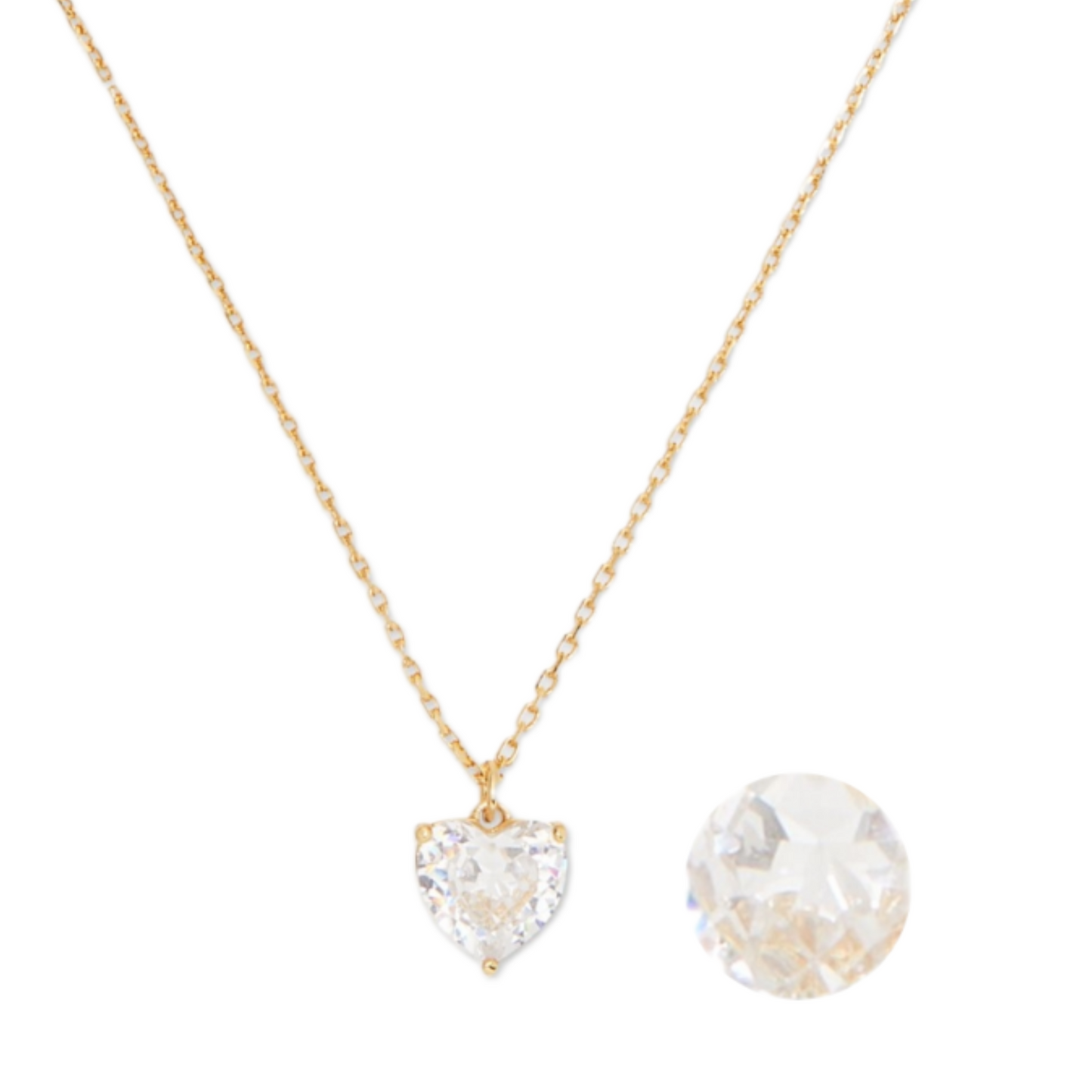 Kate Spade New York Gold-Tone Birthstone Heart Pendant Necklace, 16" + 3"
extender
