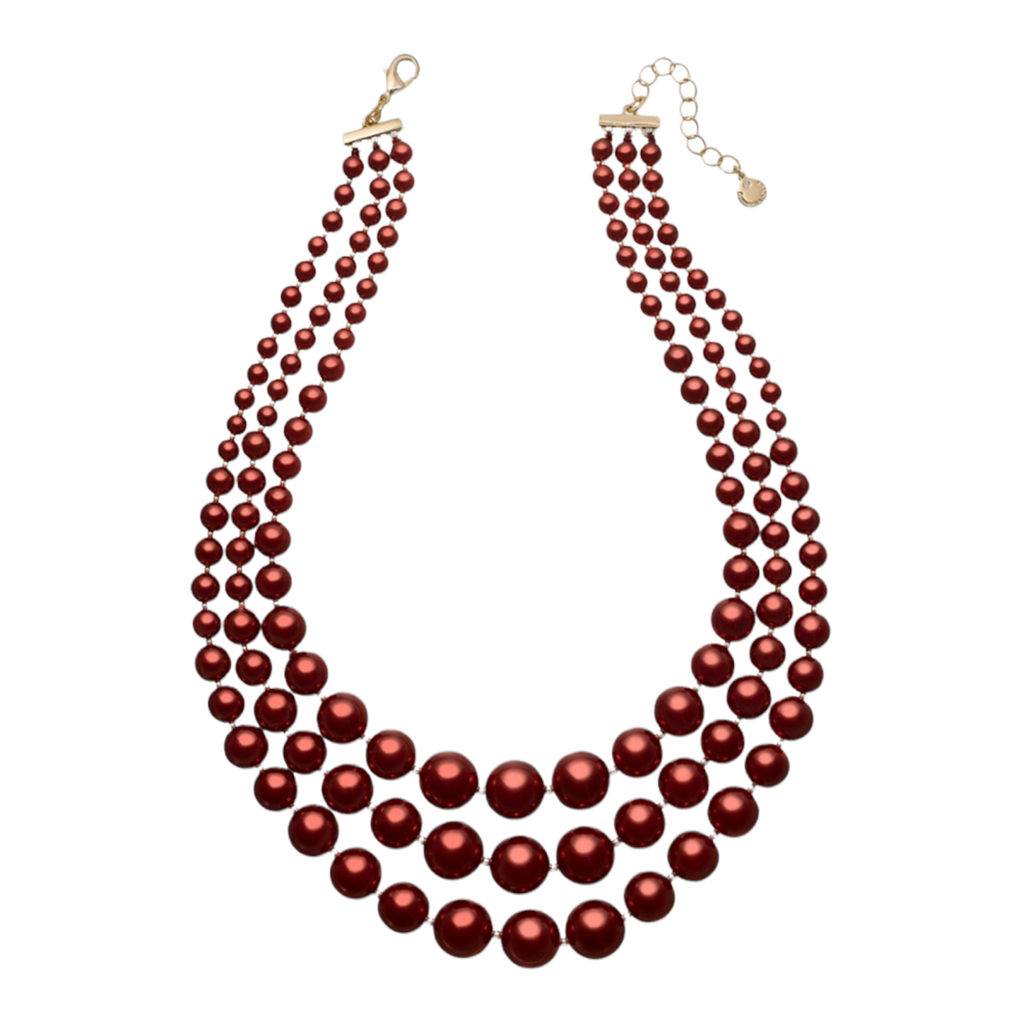 Charter Club Imitation Pearl Three-Row Collar Necklace