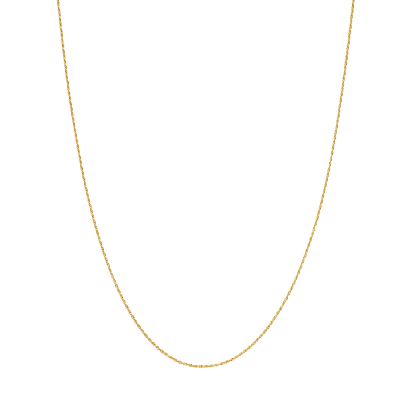 Thin Rope Chain 20 Necklace i Gold Over 'Silver 20 inchGiani Bernini Thin Rope Chain 20" Necklace (1.5mm) in 18k Gold-Plate Over Sterling Silver
