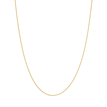 Thin Rope Chain 20 Necklace i Gold Over 'Silver 20 inchGiani Bernini Thin Rope Chain 20" Necklace (1.5mm) in 18k Gold-Plate Over Sterling Silver