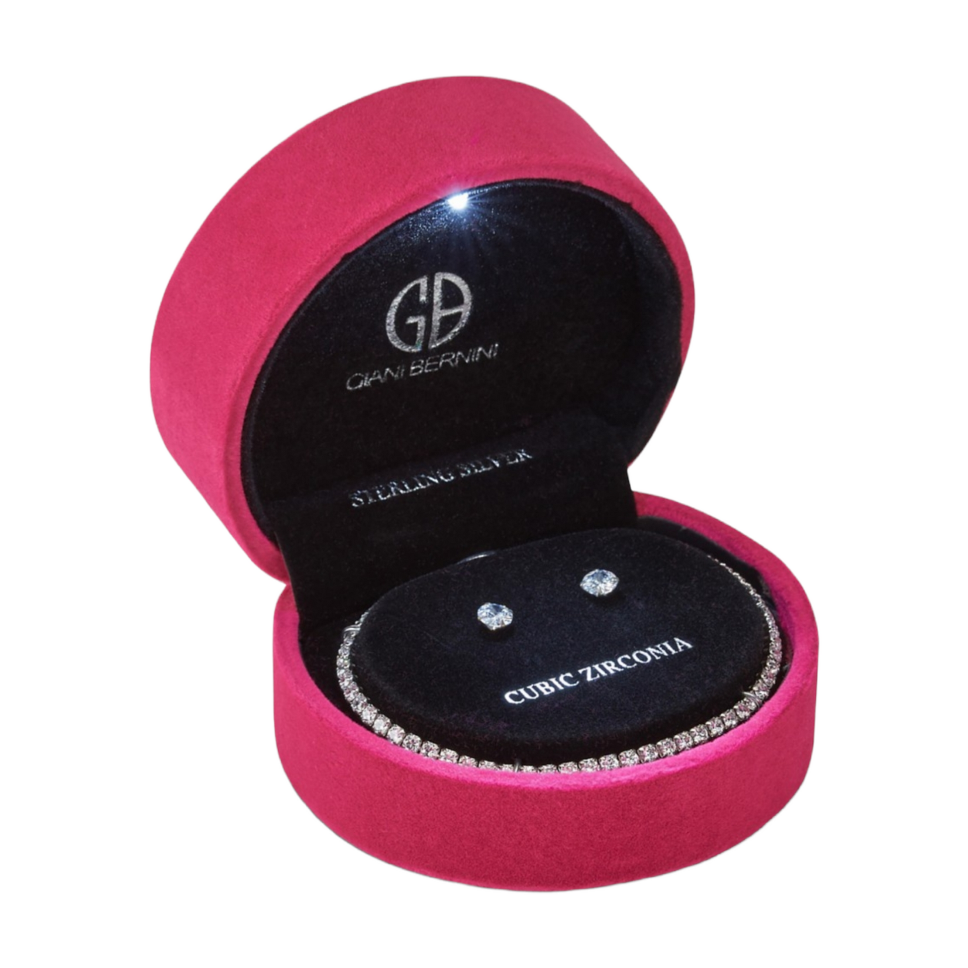 Giani Bernini 2-Pc. Set Cubic Zirconia Tennis Bracelet & Stud Earrings in
Sterling Silver