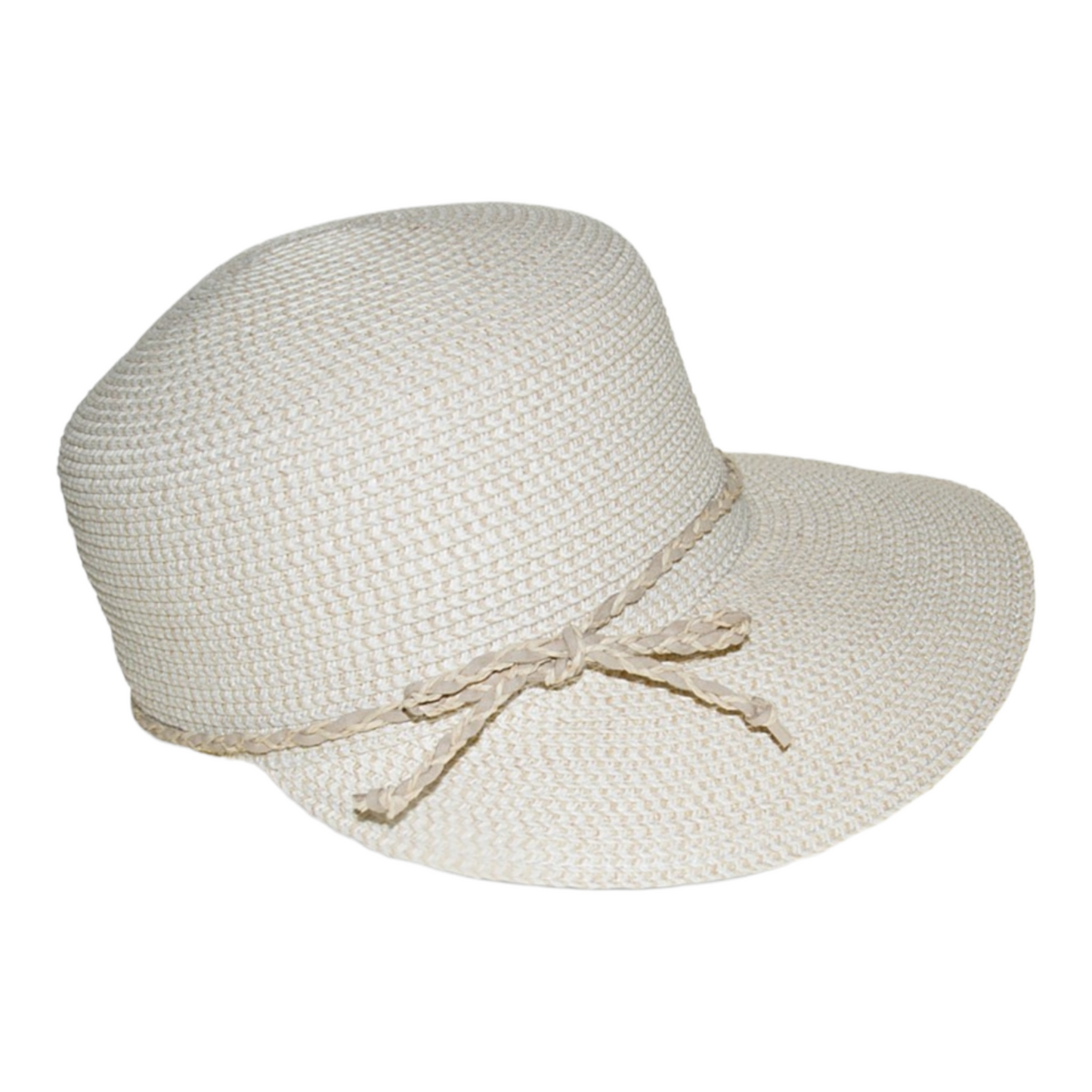 Nine West Ivory Packable Classic Braid Framer Hat